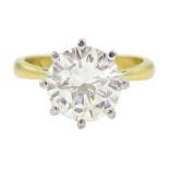 18ct gold round brilliant cut diamond ring