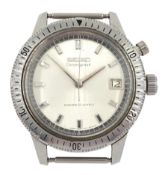 Seiko 5717-8990 chronograph Diashock stainless steel wristwatch