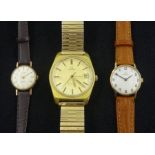 Omega 9ct gold ladies manual wind wristwatch