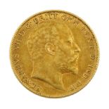 Edward VII 1908 gold half sovereign