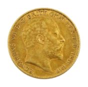 Edward VII 1908 gold half sovereign