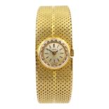 Longines 18ct gold ladies manual wind wristwatch