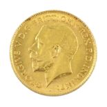 George V 1913 gold half sovereign