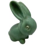 Large Bourne Denby green rabbit