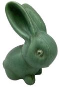 Large Bourne Denby green rabbit