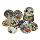 Eight Wallace and Gromit collectors plates