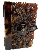 19th century tortoiseshell aide memoire