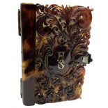 19th century tortoiseshell aide memoire