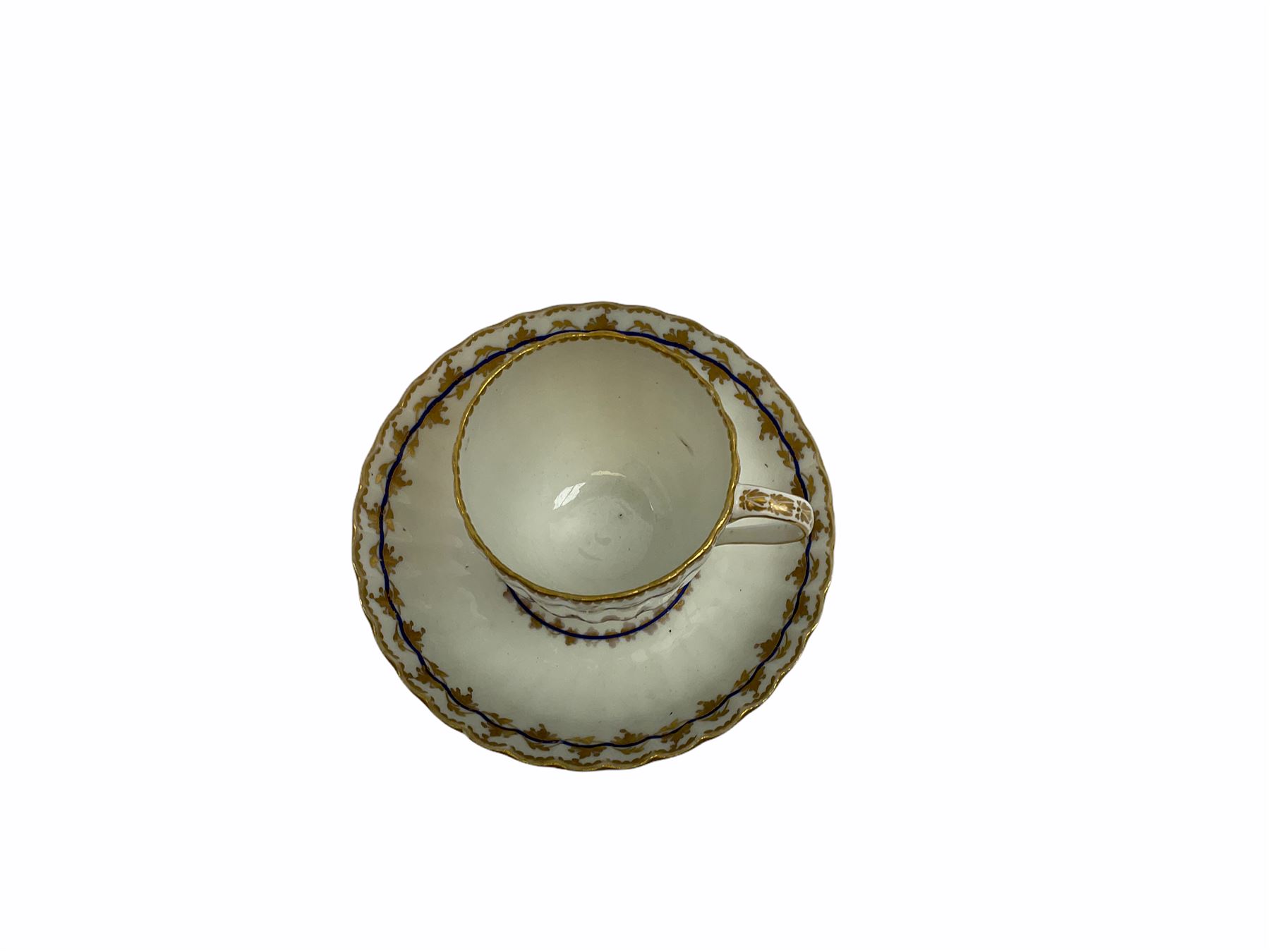 Early 19th century Derby teacup and saucer - Image 3 of 7