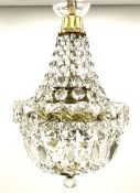 Empire style glass chandelier