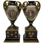 Pair of Vienna style urns