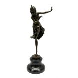 Art Deco style bronze figure of a dancer after 'Chiparus'