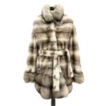 Mid length Mink and Fox fur ladies jacket by Pelliccerie Daria Silvi Marina approx size 14-16