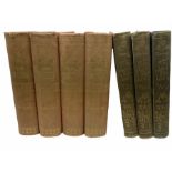Four volumes of Punch 1841-1847 and 1849-1851