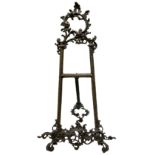 Rococo style brass table easel