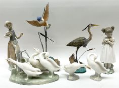 Danbury Mint model of a Heron 'Surveying the Shallows' by Jeff Rechin