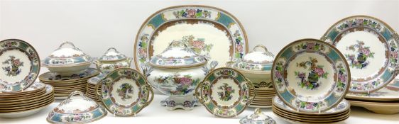 Victorian Turner & Tomkinson peel pattern ironstone dinner wares