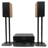 Pair of Wharfedale speakers and stands