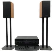 Pair of Wharfedale speakers and stands