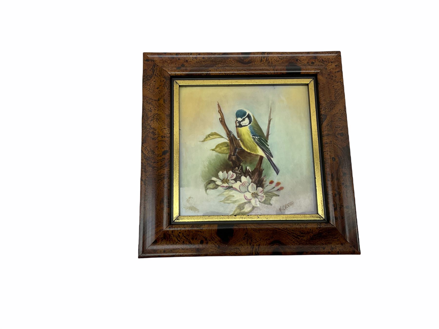 Five framed porcelain plaques - Image 5 of 7