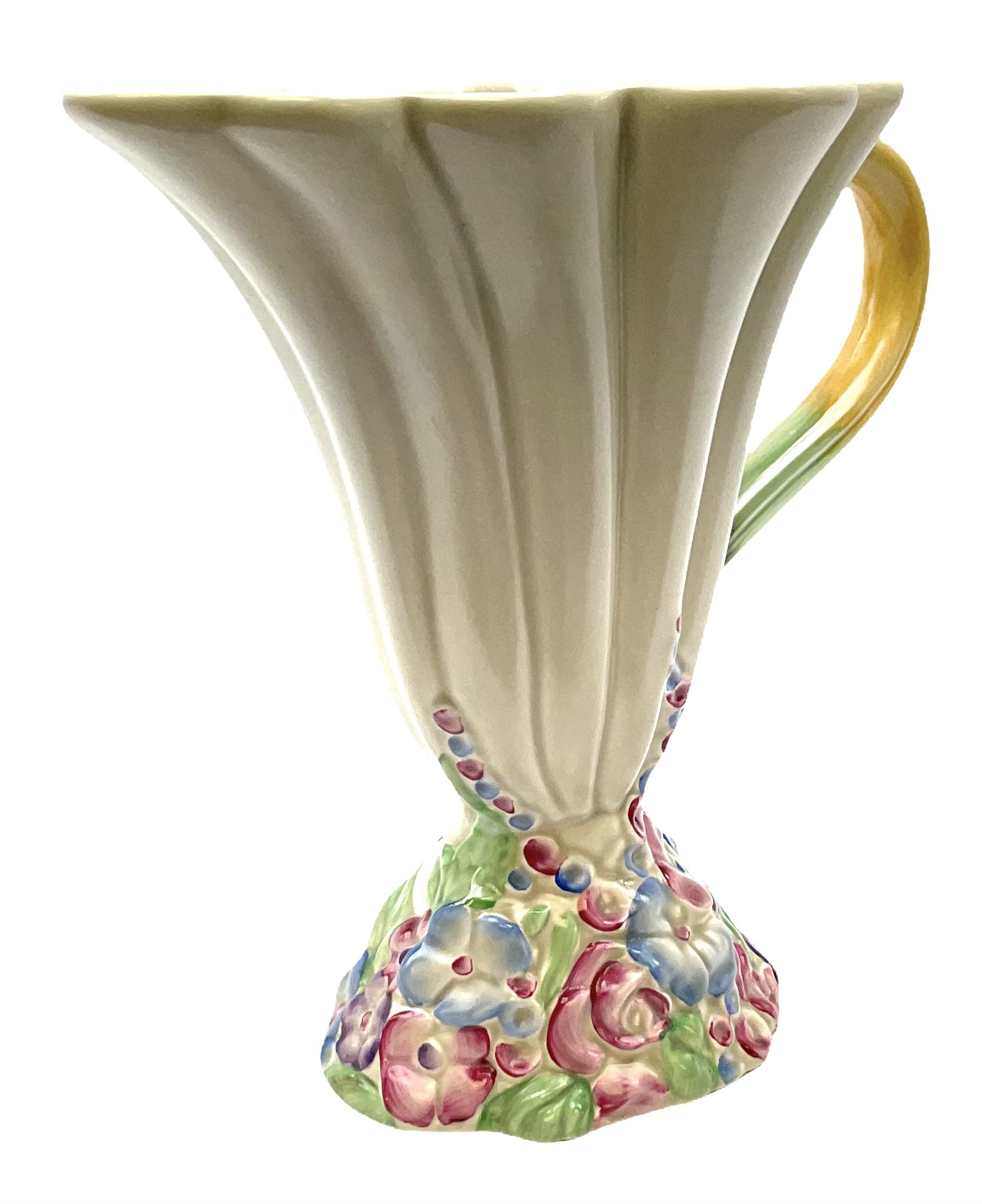 Clarice Cliff Newport Pottery handled vase/jug - Image 4 of 6