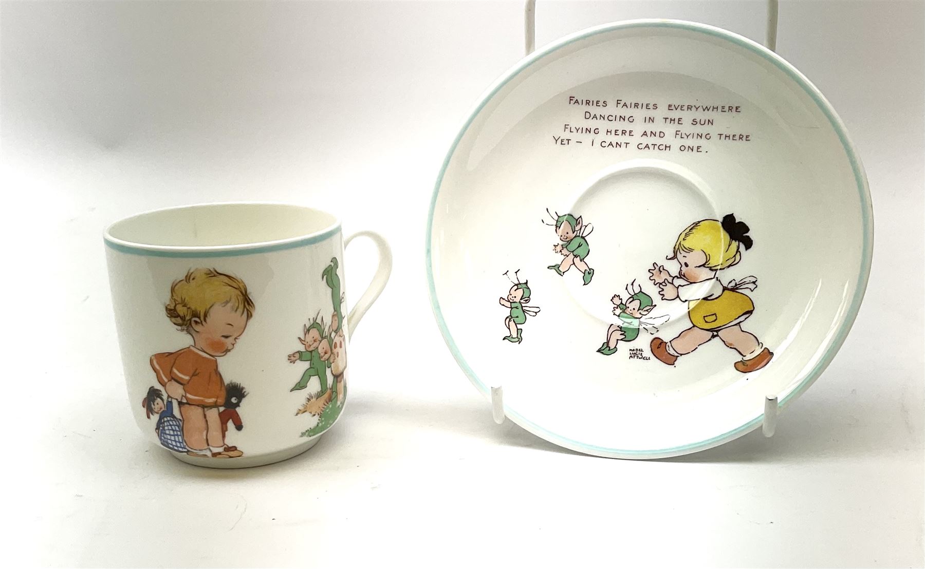 Shelley Boo Boo three piece tea set designed by Mabel Lucie Attwell - Image 9 of 14