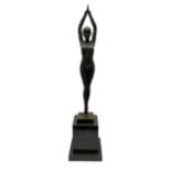 Art Deco style bronze figure of a dancer after 'Chiparus'