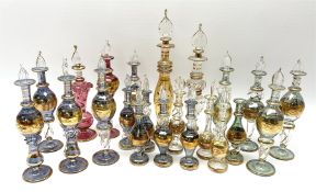 Bohemian glass perfume bottles