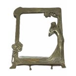 Art Nouveau style mirror in the manner of WMF