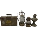 303 metal bound wooden ammunition box with folding handles