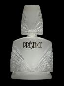 'Presence' by Paul Parquet Art Deco style large display glass perfume bottle factice with stopper