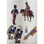 20th century school - watercolour drawing of the uniforms of Prince Albert's Own Hussars