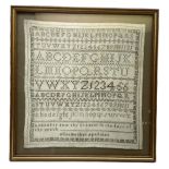 Early Victorian sampler