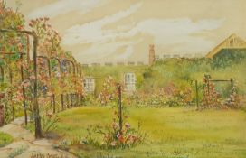 Austin Smith (British early 20th century): Garden Scene