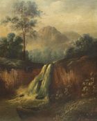Cecil A Wallinger (Scottish 19th century): 'The Falls of Foyers Scotland'