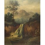 Cecil A Wallinger (Scottish 19th century): 'The Falls of Foyers Scotland'