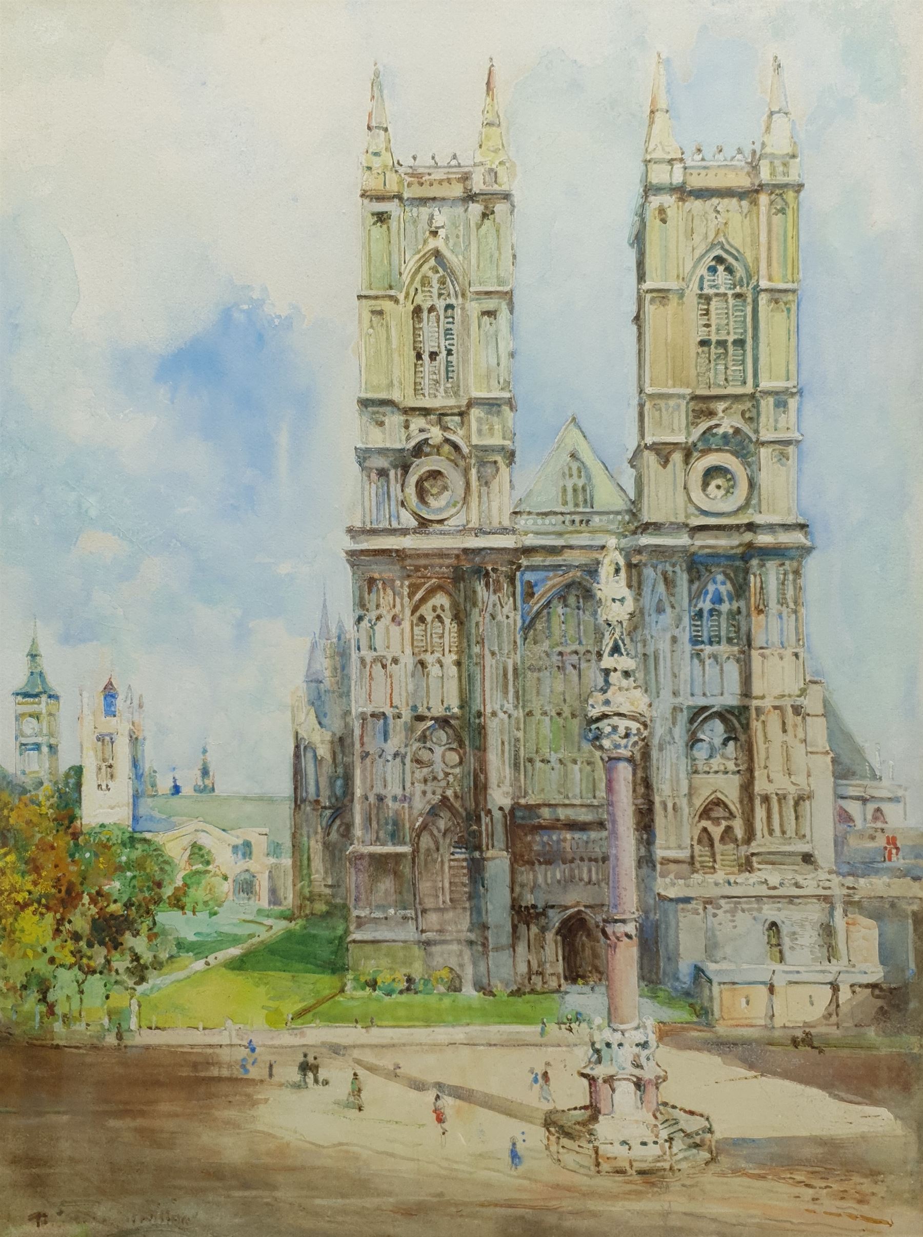 English School (Mid 20th century): Westminster Abbey