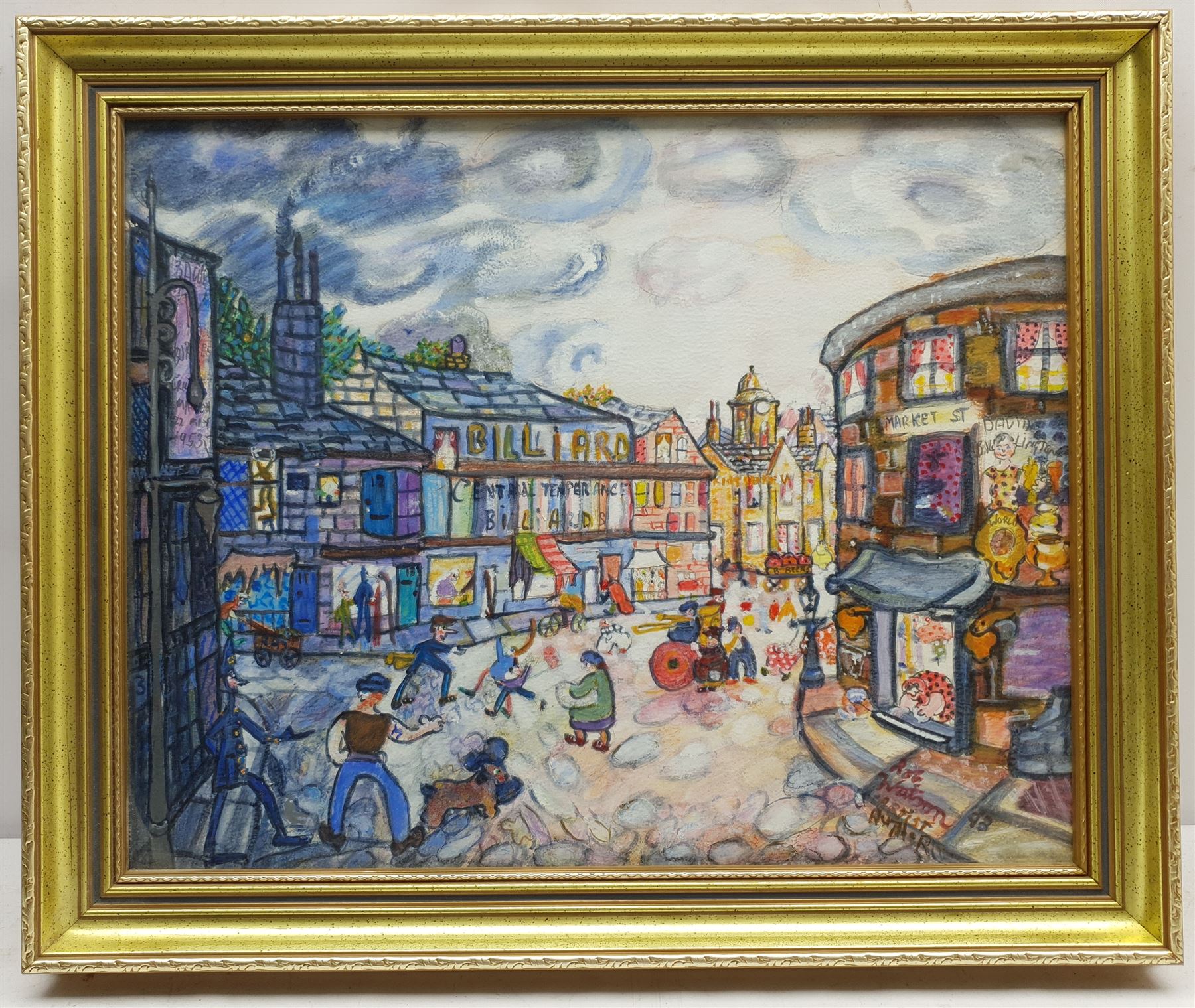 Rob Watson (British 20th Century): Northern Street Scene - Image 2 of 2