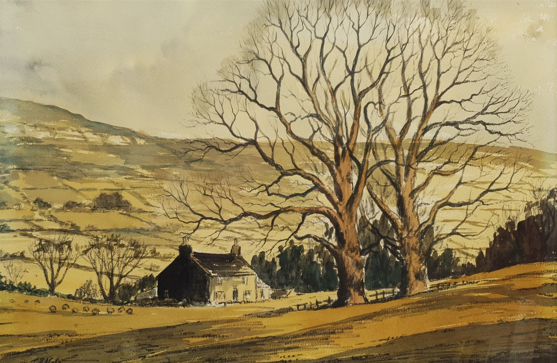 Jack Rigg (British 1927-): Yorkshire Dales Landscape