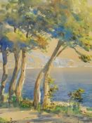 Italian School (Early 20th century): Riviera Landscape