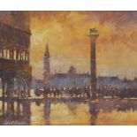 Robert Brindley (British 1949-): Venetian Sunset