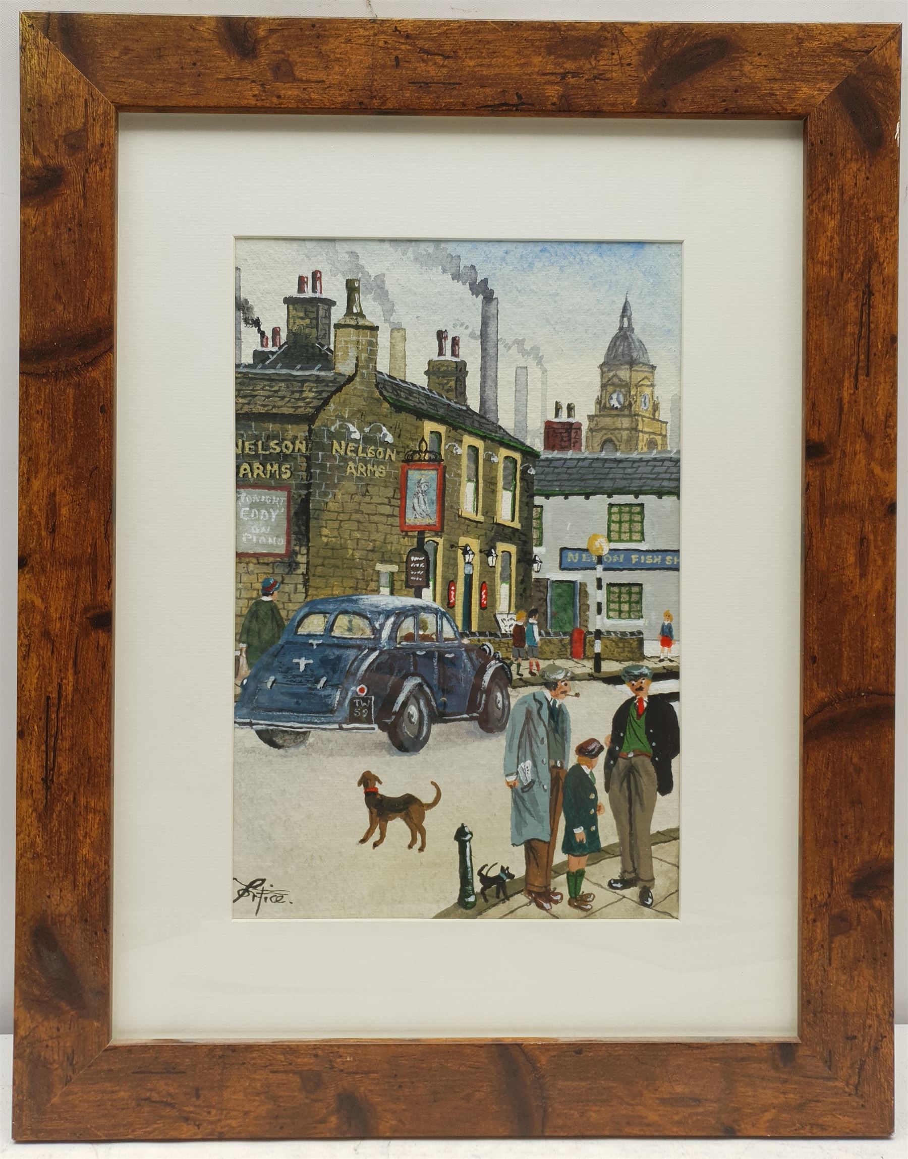 Alan Tortice (Northern British 1948-):'Nelson Pub Morley West Yorkshire' - Image 2 of 3