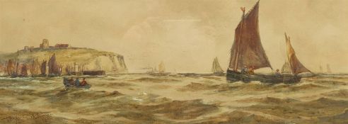 T B Hardy (British 1842-1897): 'Off Scarborough'