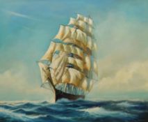 Michael Whitehand (British b.1941): Clipper in Full Sail