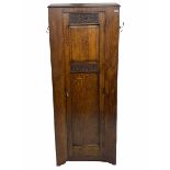Early 20th century medium oak wardrobe hall wardrobe