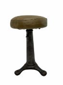 Vintage industrial Singer stool