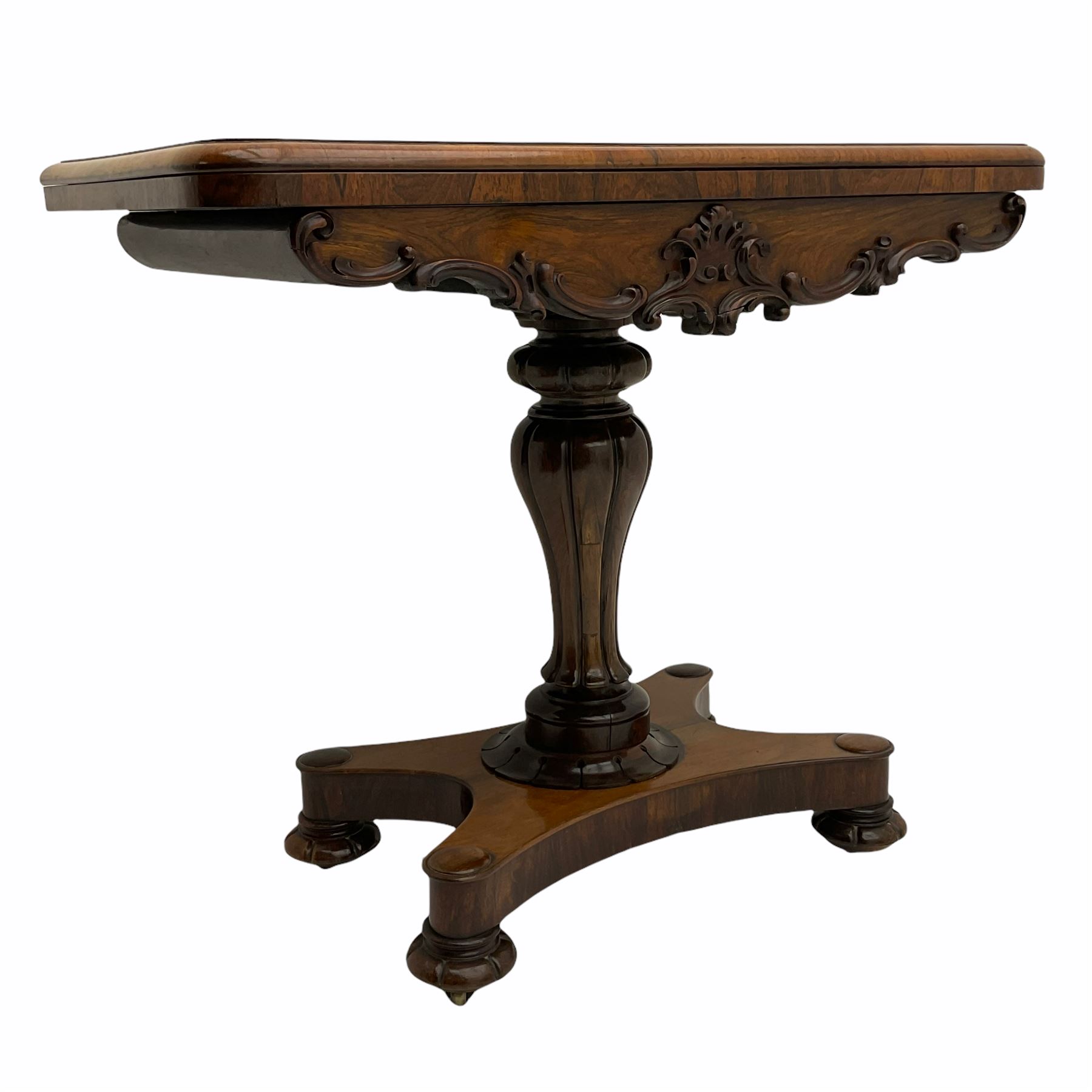Victorian rosewood card table - Image 2 of 5