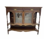 Late Victorian walnut sideboard