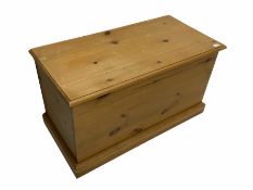 Solid pine blanket box