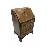 Edwardian inlaid mahogany bureau